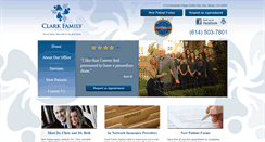 Desktop Screenshot of clarkfamilydentist.com